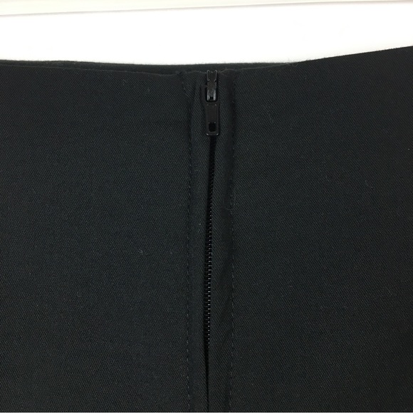 NWT Modcloth Black Pencil Mini Skirt White Piping Stripes Stretch 2 - Picture 8 of 12